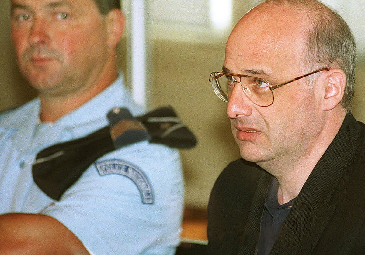 Jean Claude Romand, durante una sesión de su juicio, en 1996