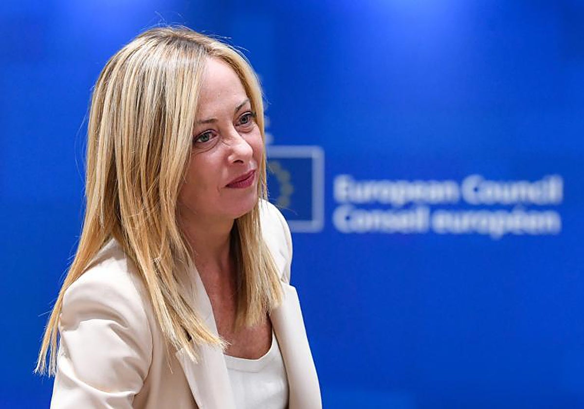 La mandataria italiana, Giorgia Meloni