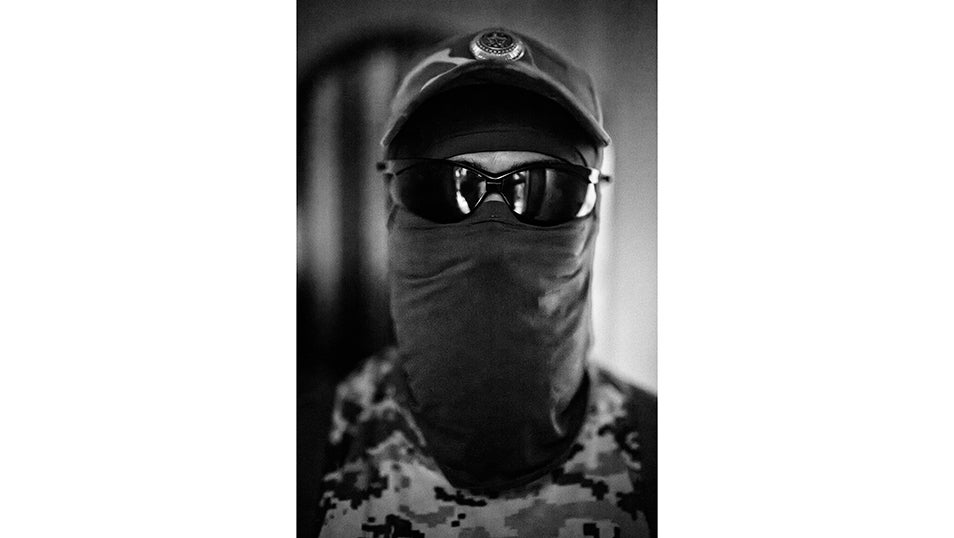 Eagle, combatiente checo del Batallón Sheik Mansur.