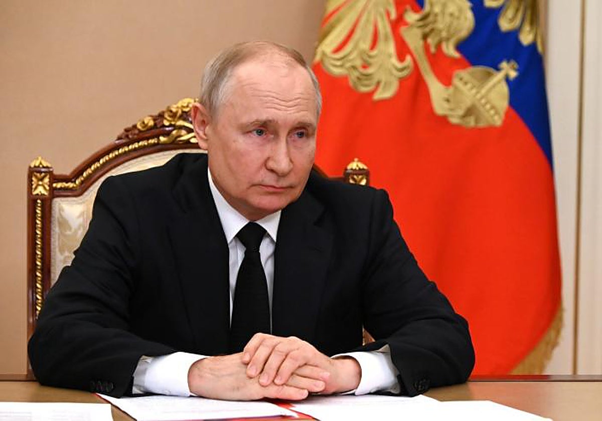 El presidente ruso, Vladimir Putin, preside una reunión del Consejo de Seguridad Nacional