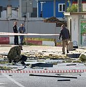 Uno de los drones derribados sobre Moscú