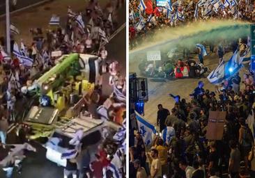 Barricadas, cortes de tráfico y numerosos heridos: tensión en las calles de Israel tras la aprobación de la primera ley de la reforma judicial