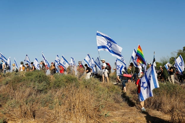 Manifestantes marcharon desde Tel Aviv a Jerusalén