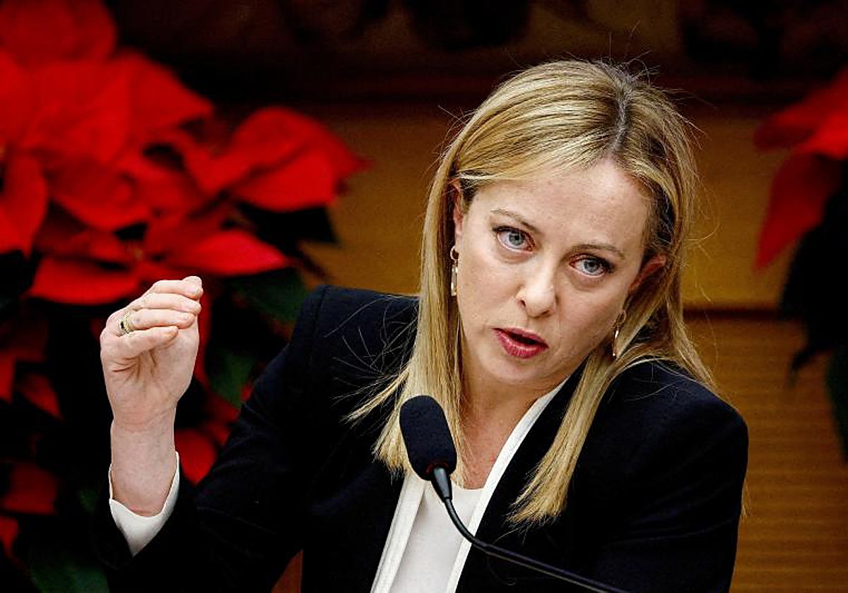 La primer ministro italiana, Giorgia Meloni