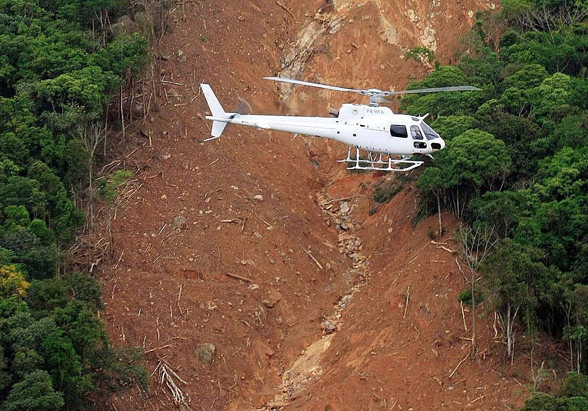 Un helicóptero en una imagen de archivo.