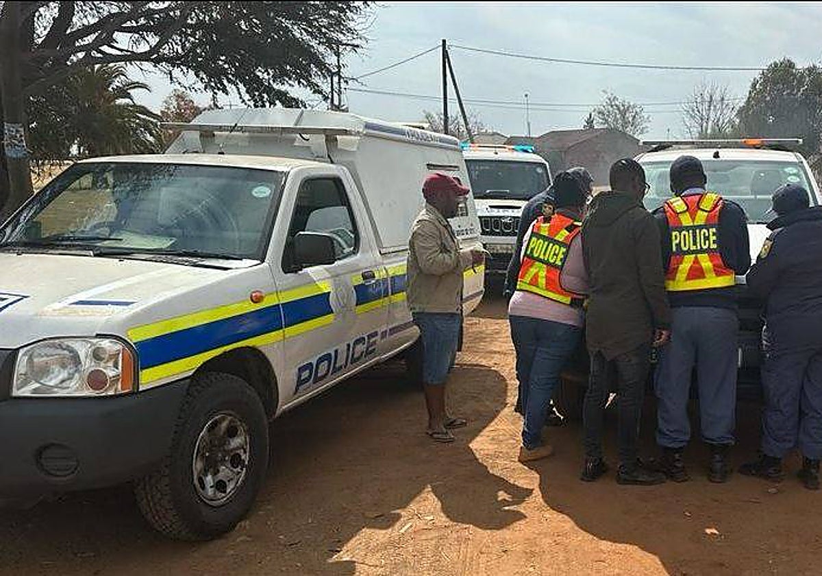 Efectivos de la policía nacional, durante una actuación