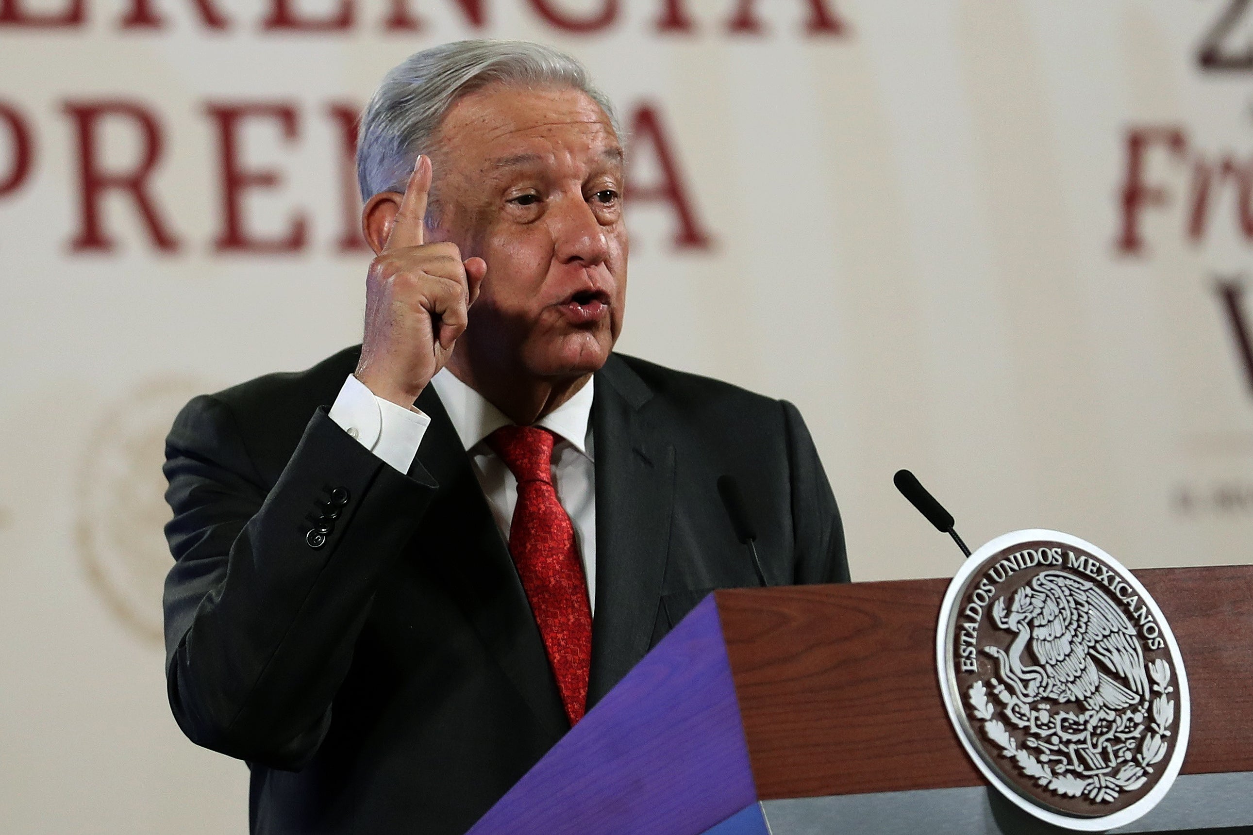 El presidente mexicano Andrés Manuel López Obrador