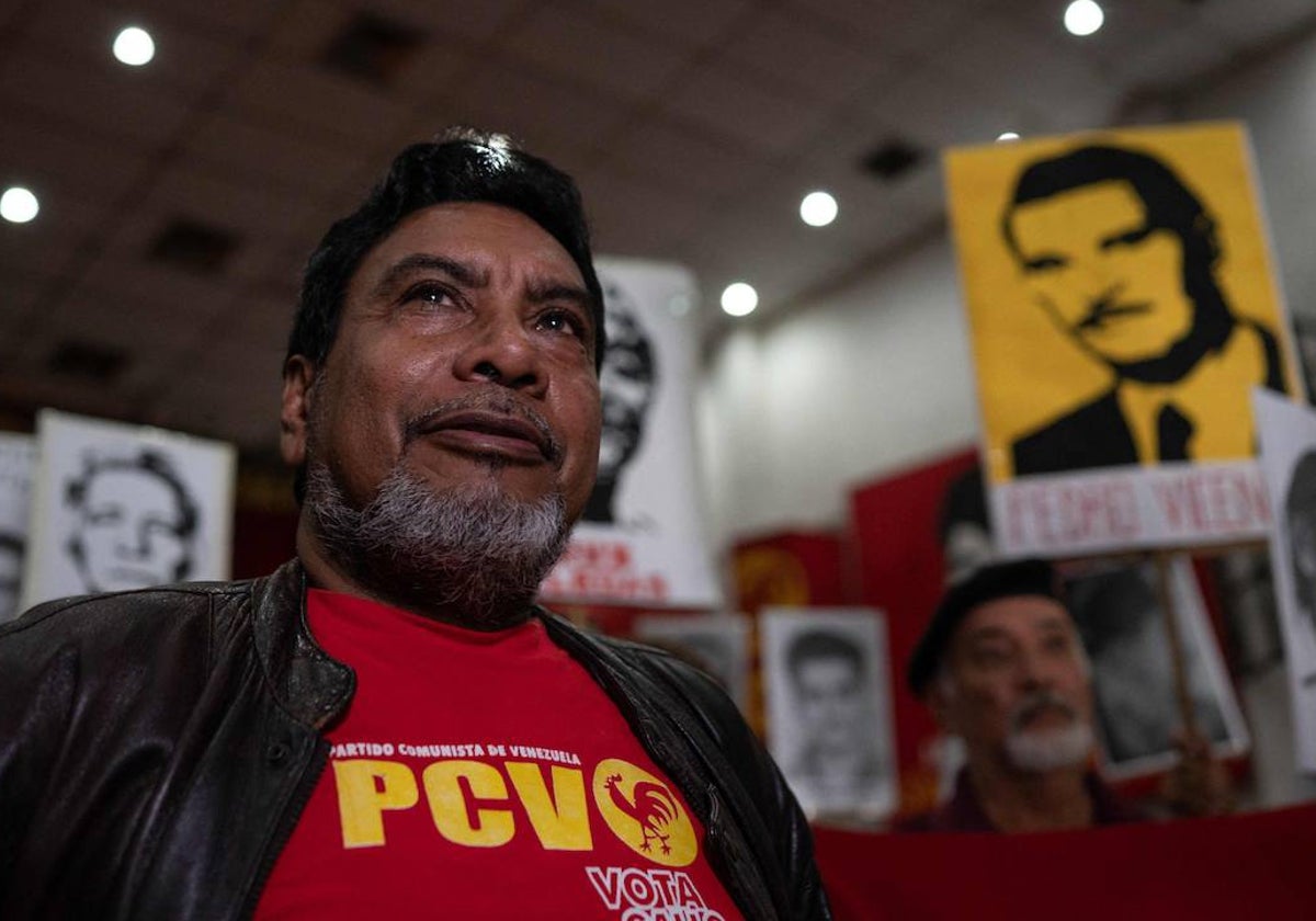 El secretario general del Partido Comunista de Venezuela, Oscar Figuera González