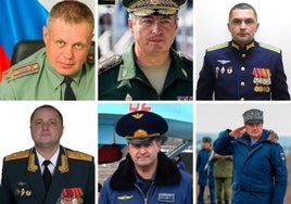 Los altos cargos militares rusos purgados por el Kremlin o muertos en el frente
