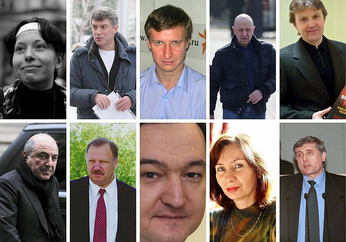 Los opositores asesinados durante el régimen de Putin