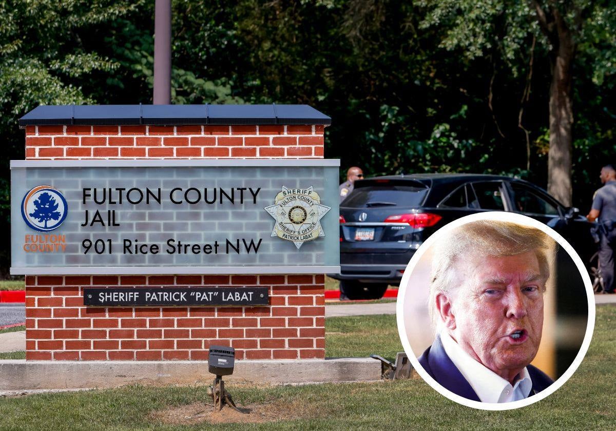 La Cárcel del Condado de Fulton, donde será fichado Donald Trump