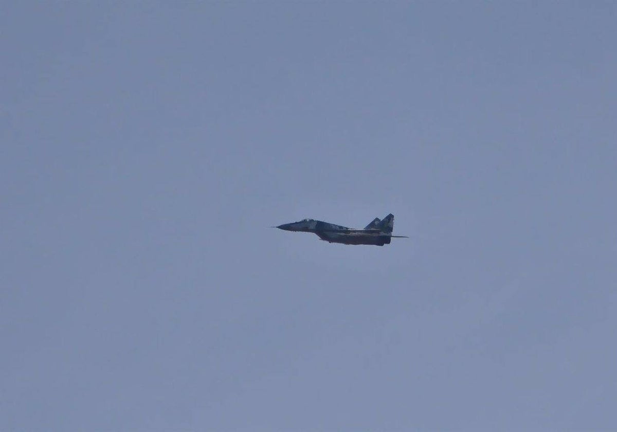 Aviones de guerra sobre la región de Kiev