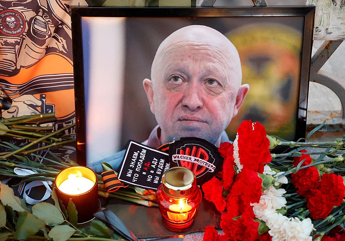Homenaje a Prigozhin en Moscú, tras su muerte