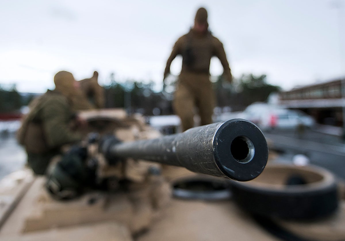 Un tanque M1 Abrams estadounidense