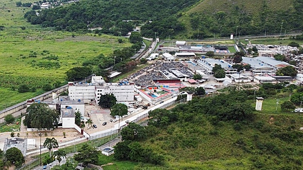 Vista aérea de la cárcel de Tocorón