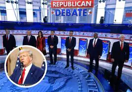 El debate republicano consolida a un Trump ausente