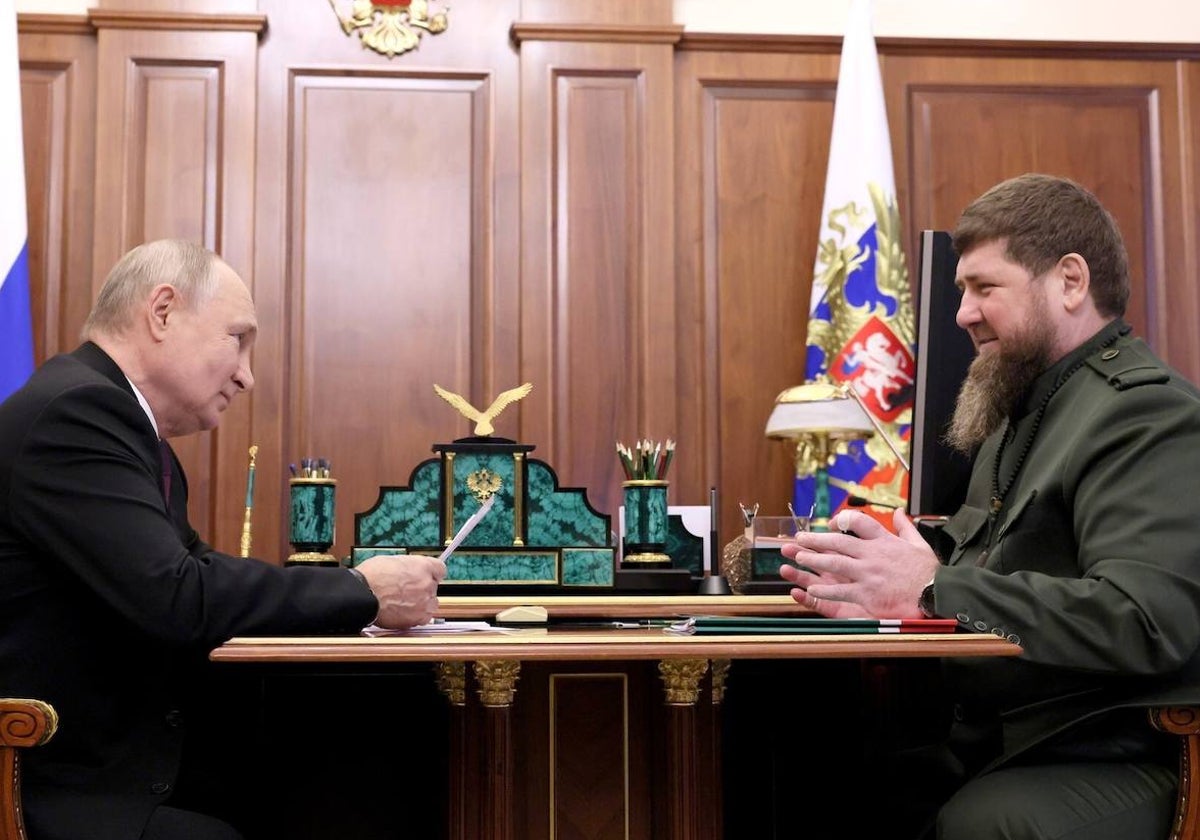 Putin recibe al lídere checheno Kadyrov este jueves en el Kremlin