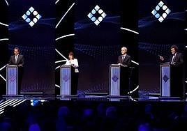 Los candidatos a la presidencia de Argentina se enfrentaron en un debate colmado de críticas, acusaciones y escasas propuestas