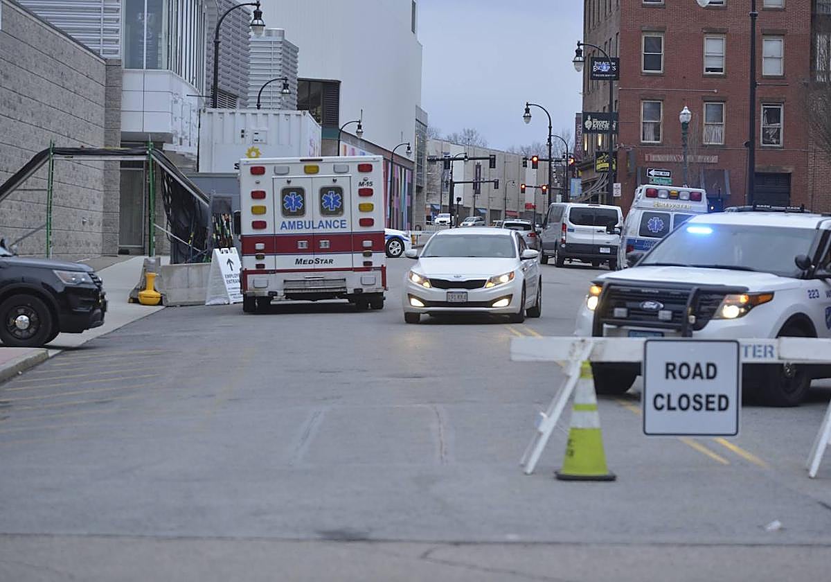 Una ambulancia en Massachusetts, EE.UU.