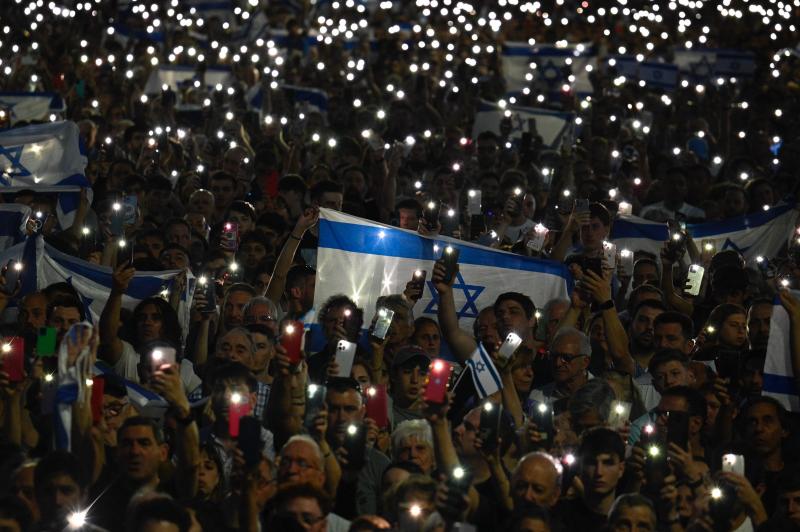 Manifestación en apoyo al pueblo de Israel en Buenos Aires