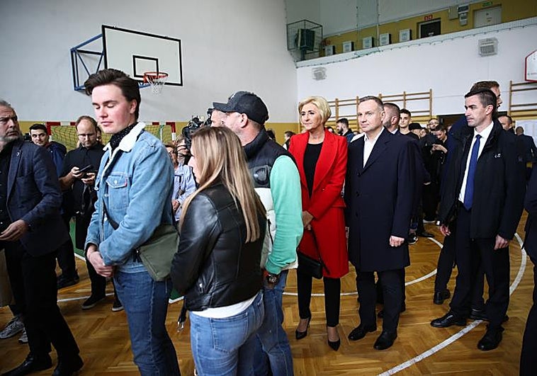 Momento de la votación en Polonia este domingo