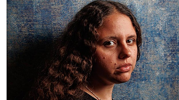 Yulie durante la entrevista en Madrid