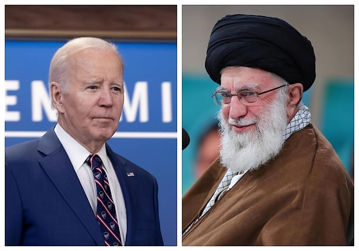 Joe Biden, presidente de EE.UU., y Alí Jamenei, líder de Irán