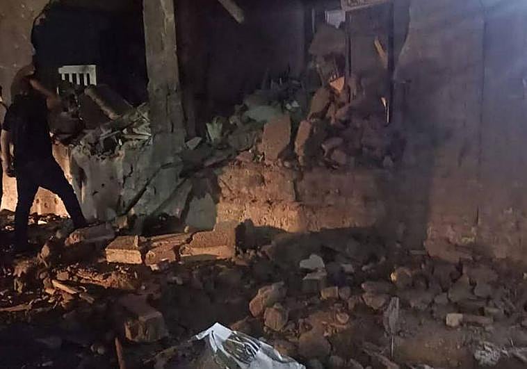 Efectos de la explosión en Taba