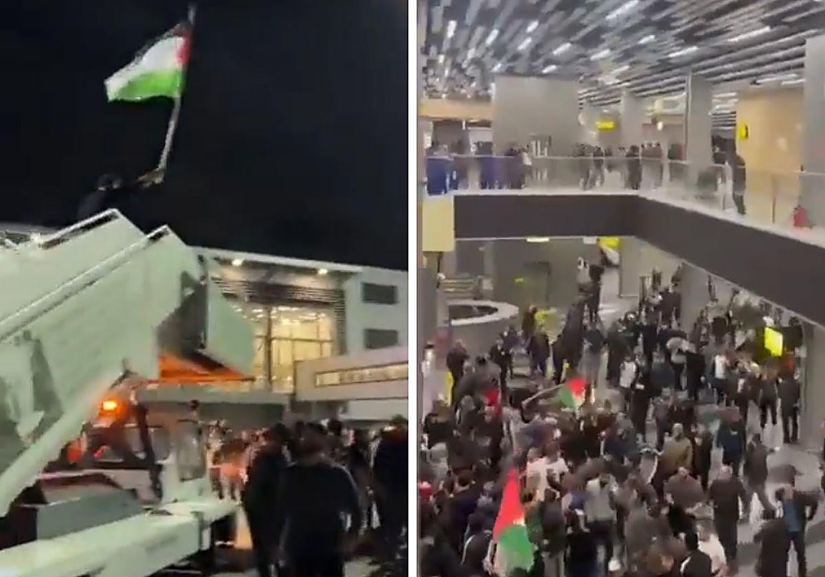 Disturbios en el aeropuerto de Majachkalá