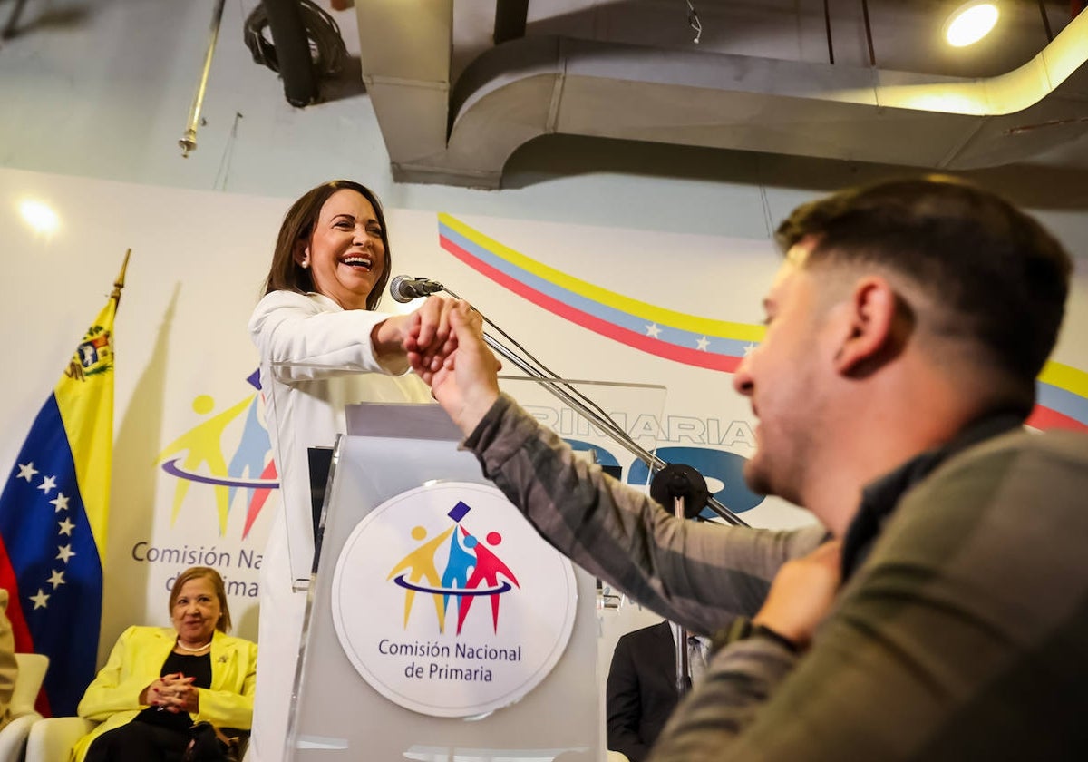 María Corina Machado es proclamada candidata opositora a la Presidencia de Venezuela