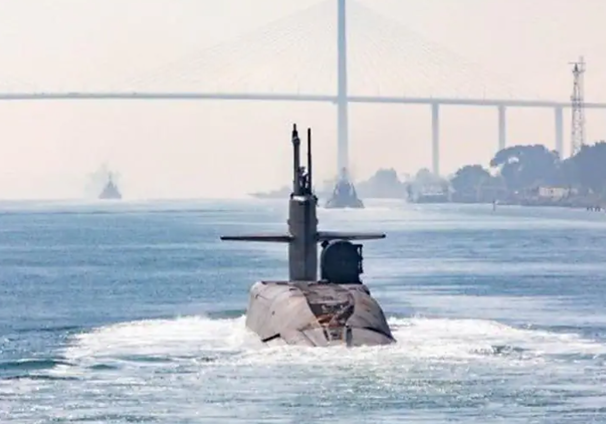 Imagen del submarino enviado por EE.UU.