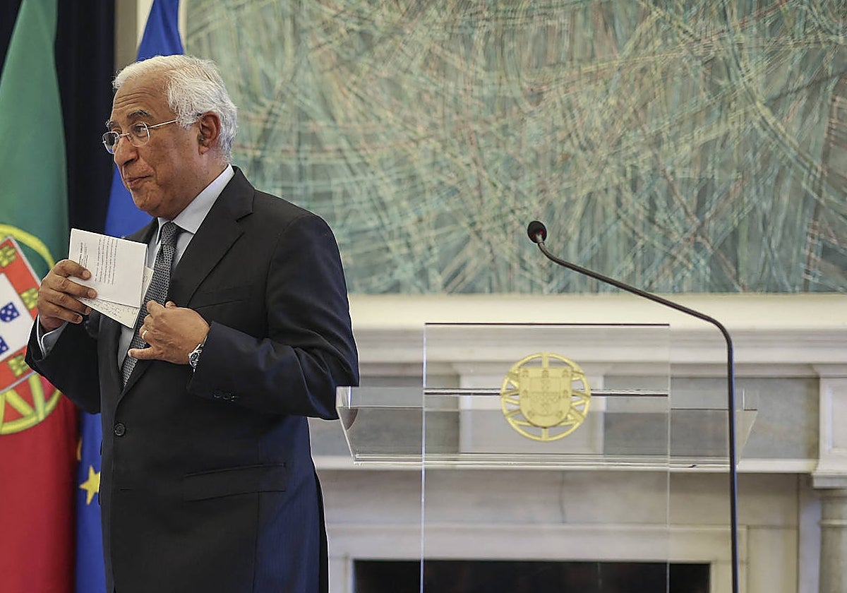 El ex primer ministro de Portugal António Costa