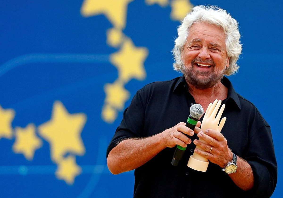 El cómico y político italiano Beppe Grillo