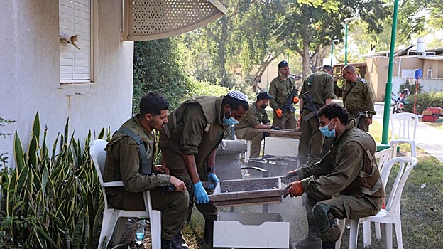 El ejército colabora con la organización Zaka y los arqueólogos en búsqueda de restos