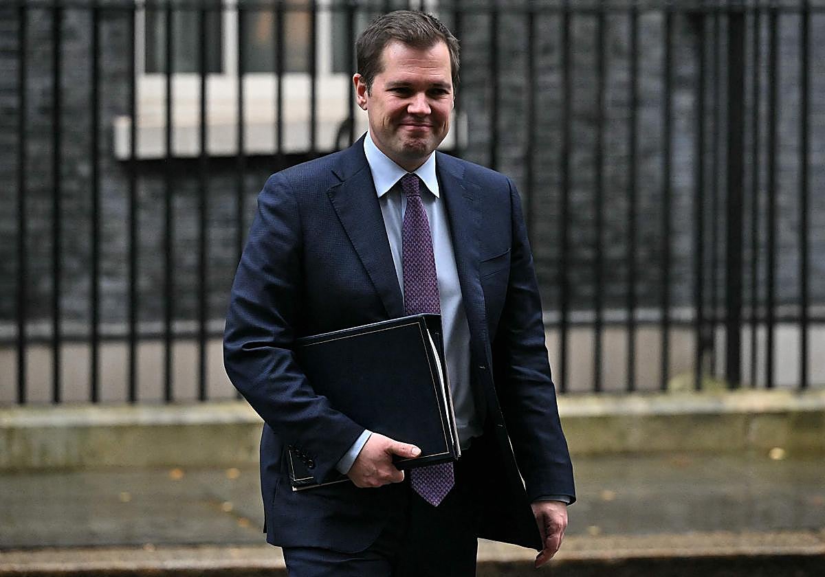 Robert Jenrick, en Downing Street