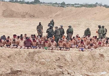 El Ejército israelí difunde imágenes de una rendición masiva de terroristas de Hamás