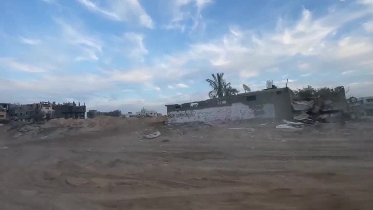 Imágenes de las tropas israelíes en Beit Lahia