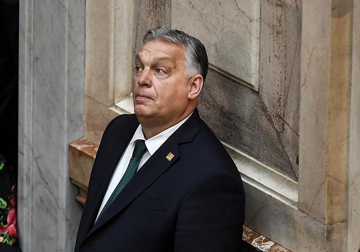 El primer ministro húngaro, Viktor Orban, asiste a la ceremonia de toma de posesión del nuevo presidente argentino, Javier Milei, en el Congreso