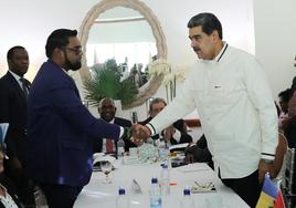 El encuentro entre Maduro e Irfaan Alí concluye sin acuerdos sobre el Esequibo