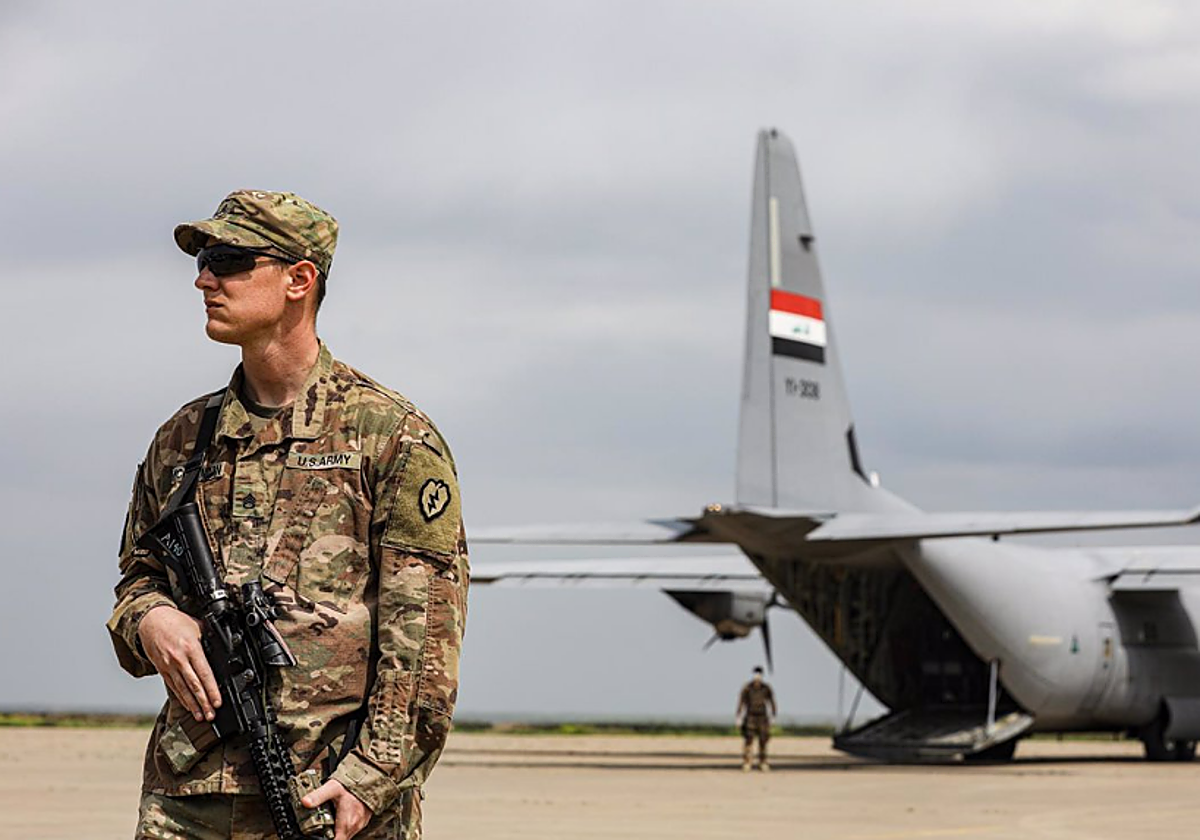 Un militar estadounidense en Irak