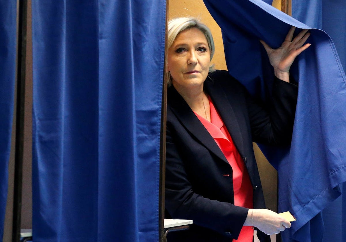 La líder de Agrupación Nacional, Marine Le Pen