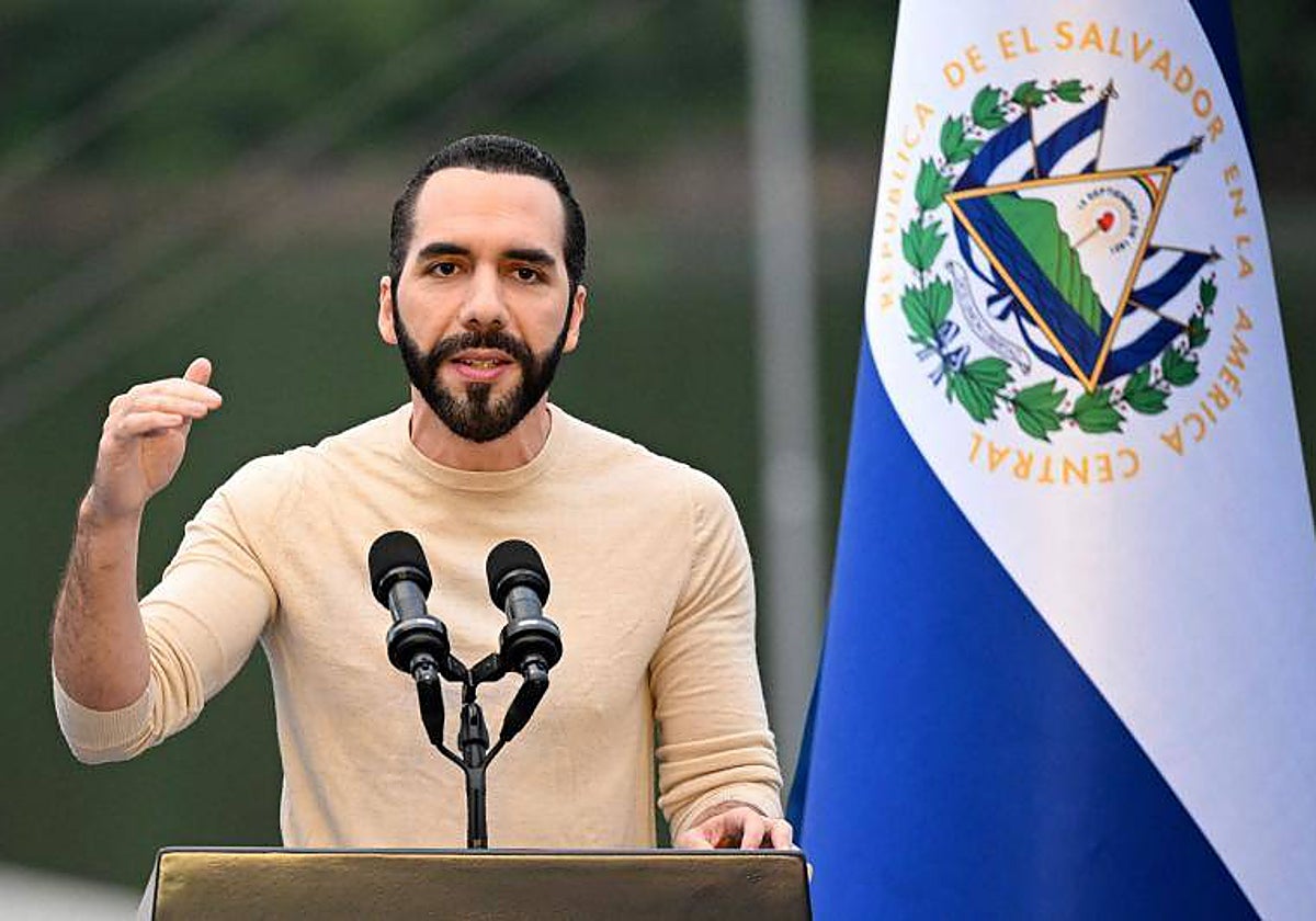 El presidente salvadoreño, Nayib Bukele, en 2023