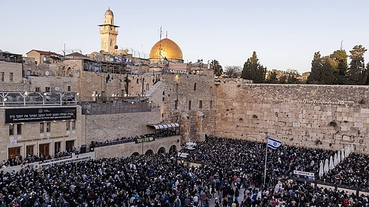 Oraciones en el Muro de las Lamentaciones por el regreso de los rehenes israelíes