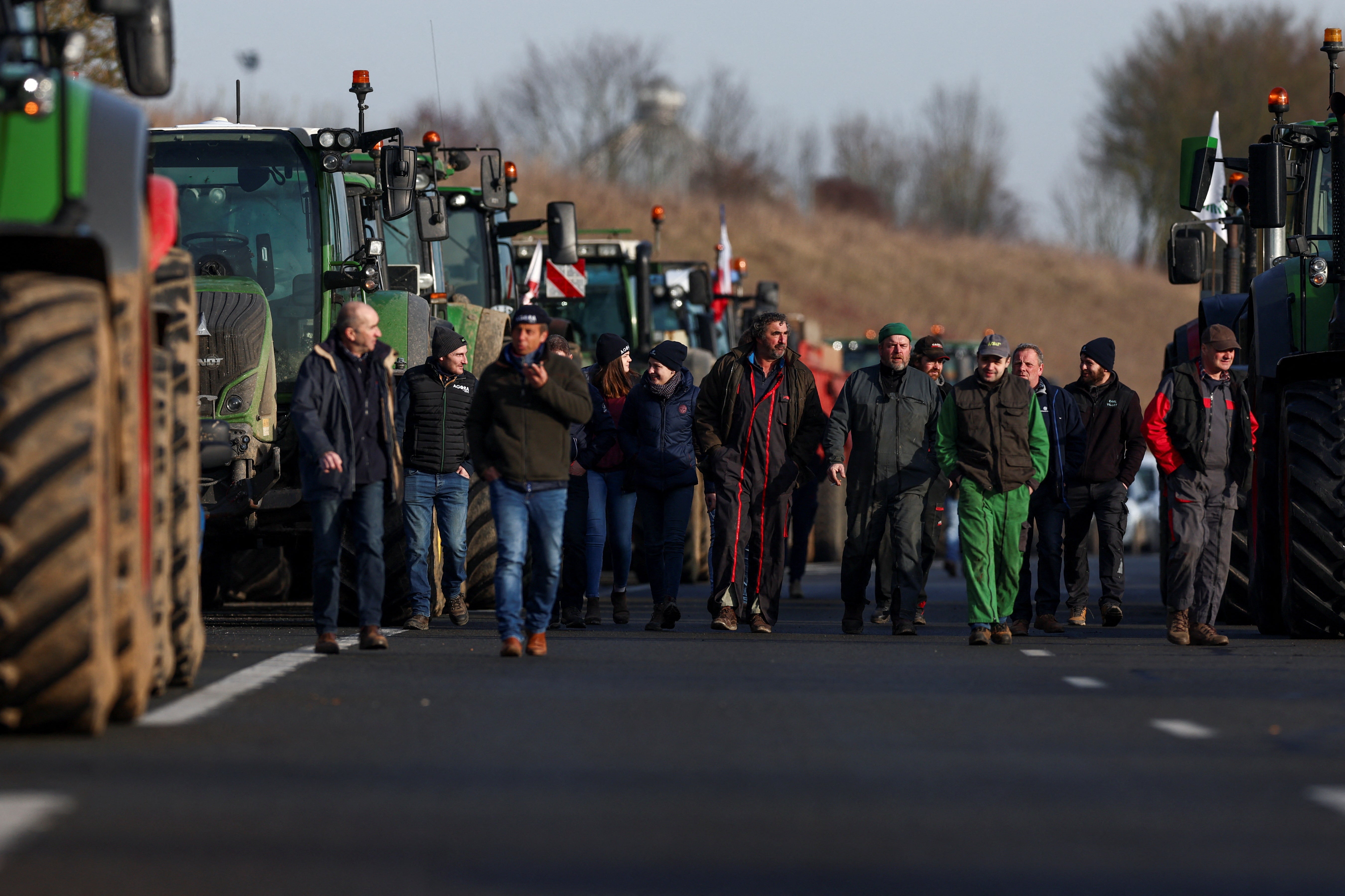 La protesta de los agricultores franceses en París, en imágenes