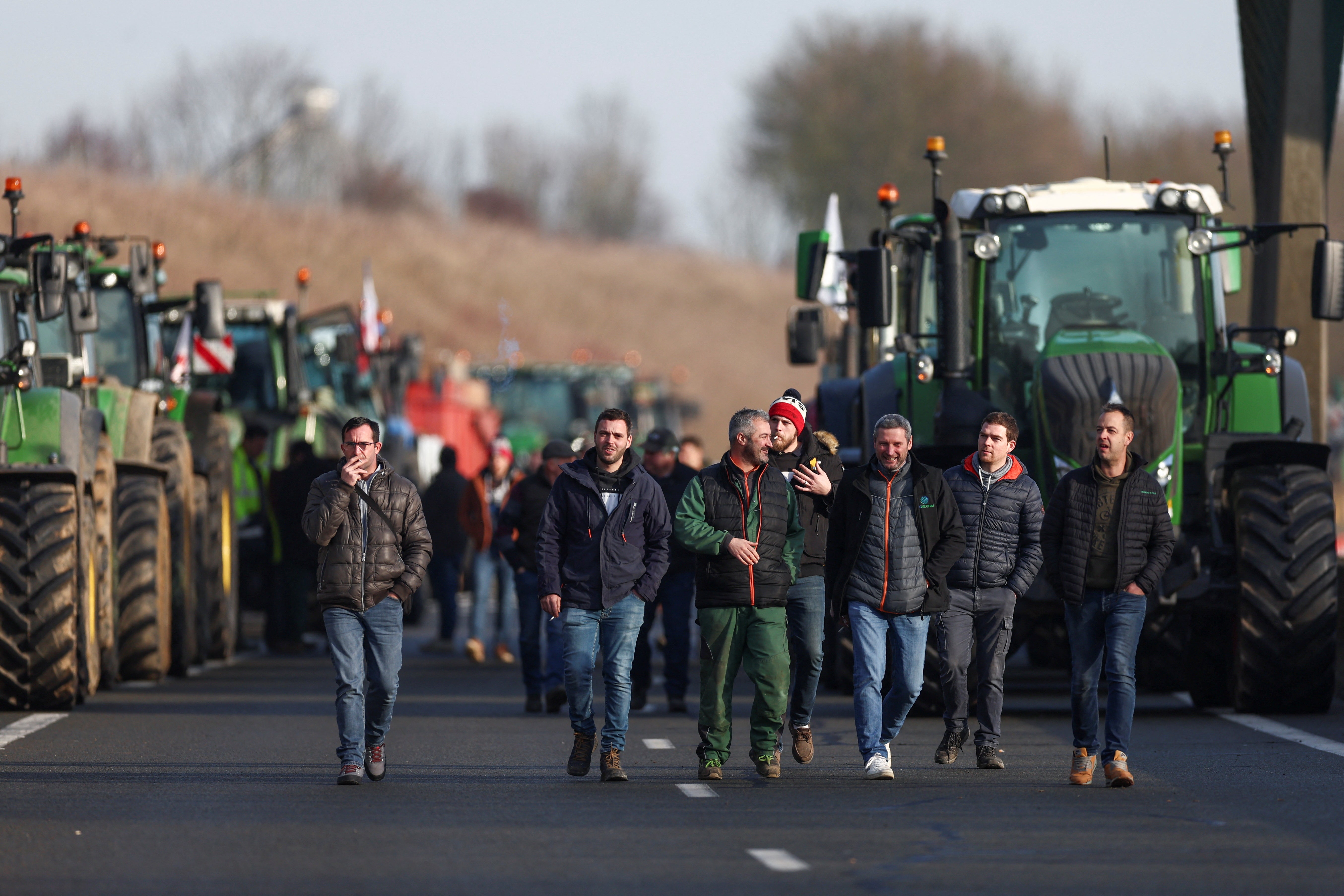 La protesta de los agricultores franceses en París, en imágenes