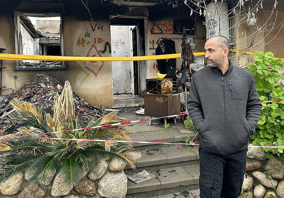 Destrucción provocada en las viviendas del kibutz Kfar Aza durante el 7 de octubre