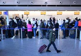 Mil vuelos cancelados este jueves en Alemania por huelga de personal de seguridad en los aeropuertos