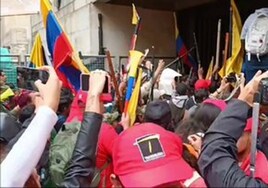 El Palacio de Justicia de Bogotá, bloqueado por los manifestantes