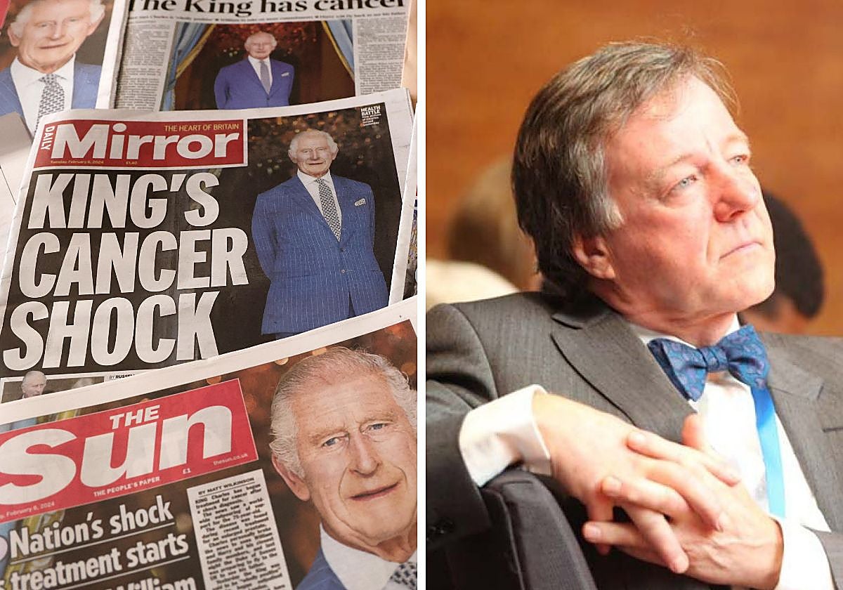 Michael Dixon, a la derecha, es el máximo responsable de la salud del Rey Carlos III, además de amigo personal