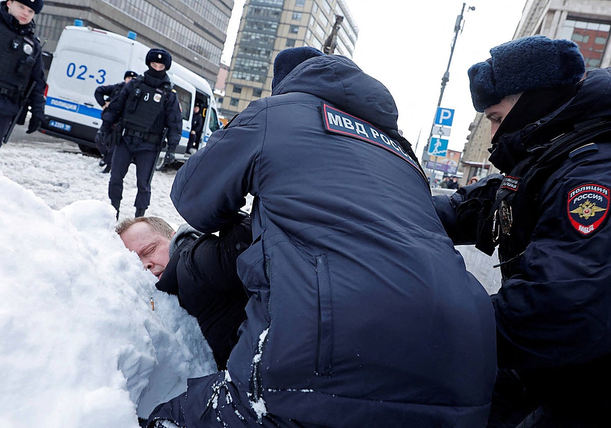 Concentración en Barcelona por la muerte de Alexéi Navalni